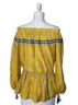 Lemlem Gold Blue Long Sleeve Top Size M (estimated) - photo 2