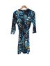 Thalia Sodi Print Blue Gold Casual Dress Size L - photo 7