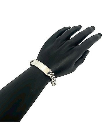 Tiffany & Co. TIFFANY&Co. Tiffany ID Bracelet, Sterling Silver 925 Chain Bangle Accessory, Silver, Item No. 39832 (view 2)