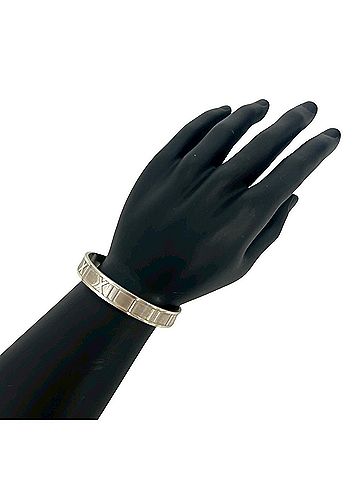 Tiffany & Co. TIFFANY&Co. Tiffany Atlas Bangle, Sterling Silver 925 Bracelet, Accessory, 239-7 (view 2)