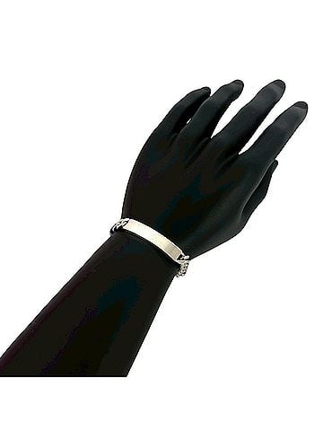Tiffany & Co. TIFFANY&Co. Tiffany ID Bracelet, Sterling Silver 925 Chain Bangle Accessory, 232-7 (view 2)
