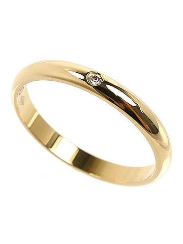 Cartier CARTIER Cartier 18KYG Yellow Gold 1895 Wedding Ring with 1 Diamond (B4057654) - 54g, 2.5g, Women's (view 1)