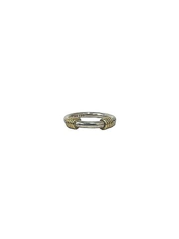 Tiffany & Co. TIFFANY&Co. Tiffany Band With 2-Wire Ring, Sterling Silver 925, 18K Yellow Gold, Silver, 20608 (view 1)