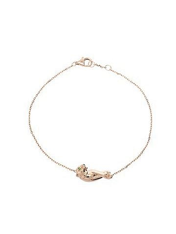 Cartier CARTIER Cartier Panthère de Diamond Emerald Women's 18K Pink Gold PG Bracelet A Rank Used Ginzo (view 1)