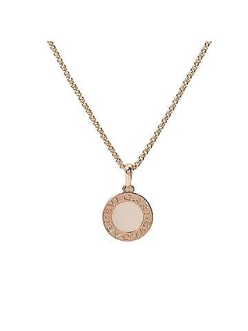 Bvlgari BVLGARI Bulgari White Shell Women's 18K Pink Gold PG Necklace A Rank Used Ginzo (view 2)