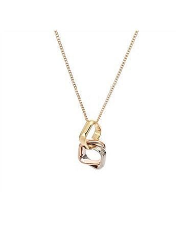 Cartier CARTIER Trinity Cushion Necklace for Women, 18K Yellow Gold, White Pink A-Rank, Used, Ginzo (view 1)