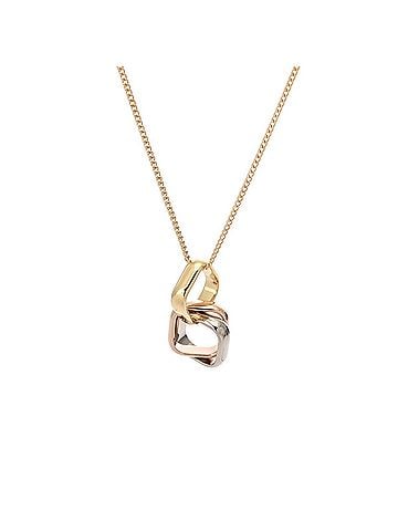 Cartier CARTIER Trinity Cushion Necklace for Women, 18K Yellow Gold, White Pink A-Rank, Used, Ginzo (view 2)
