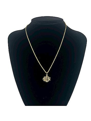 Christian Dior Christian Dior Vintage Logo GP Necklace Pendant Accessory Gold 81645 (view 2)