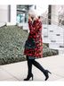 Ann Taylor Floral Red Black Coat Size S - photo 10