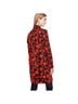 Ann Taylor Floral Red Black Coat Size S - photo 2