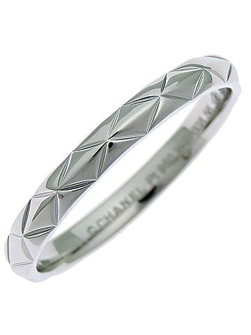 Chanel Chanel Matelassé #56 Women's/Men's Ring J2820 Pt950 Platinum (view 1)