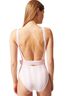 Solid & Striped Stripes Pink White One Piece Swimsuit Size L - photo 2