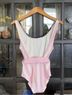 Solid & Striped Stripes Pink White One Piece Swimsuit Size L - photo 6