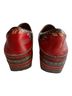 Spring Step 100% Leather Floral Red Brown Mule/Clog Size EU 40 - photo 2