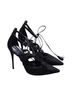 Schutz 100% Suede Black Heels Size 7 1/2 - photo 1