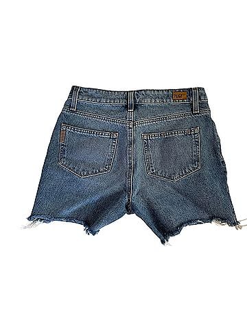 Paige Sarah Longline Oceanside Distressed Denim Shorts (view 2)