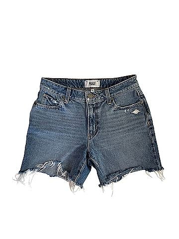 Paige Sarah Longline Oceanside Distressed Denim Shorts (view 1)