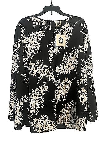 Anne Klein Long Sleeve Blouse (view 1)