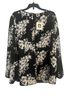 Anne Klein Floral Black White Long Sleeve Blouse Size M - photo 1