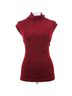 Chico's Design Graphic Red Sleeveless Turtleneck Size XL - photo 1