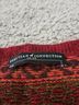 Peruvian Connection 100% Alpaca Fair Isle Red Gray Orange Cardigan Size L - photo 4