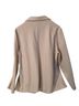 Eileen Fisher 100% Wool Solid Ivory Blazer Size L - photo 2