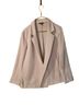 Eileen Fisher 100% Wool Solid Ivory Blazer Size L - photo 1
