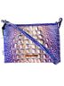 Brahmin 100% Leather Animal Print Silver Leather Crossbody Bag One size - photo 1