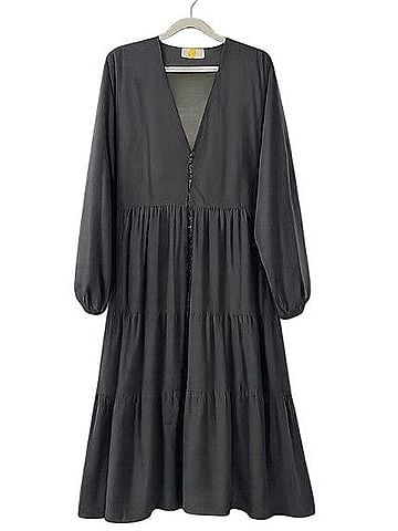 Matteau Long Sleeve Tiered Dress Casual Dress (view 1)