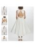 Amsale 100% Polyester Ivory Cocktail Dress Size 8 - photo 5