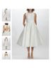 Amsale 100% Polyester Ivory Cocktail Dress Size 8 - photo 4