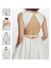 Amsale 100% Polyester Ivory Cocktail Dress Size 8 - photo 6