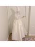 Amsale 100% Polyester Ivory Cocktail Dress Size 8 - photo 9