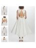 Amsale 100% Polyester Ivory Cocktail Dress Size 8 - photo 13