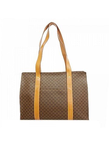 Céline Celine Macadam Tote Bag, Brown, Women's (view 1)