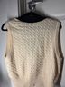 Sandro Ivory Black Sweater Vest Size 3X - photo 3