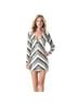 Bebe Chevron-herringbone Black White Cocktail Dress Size M - photo 1