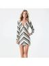 Bebe Chevron-herringbone Black White Cocktail Dress Size M - photo 7