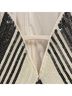 Bebe Chevron-herringbone Black White Cocktail Dress Size M - photo 5