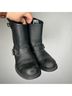 FRYE 100% Leather Black Boots Size 6 - photo 4