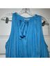 Current Air 100% Polyester 100% Rayon Floral Blue Casual Dress Size L - photo 4