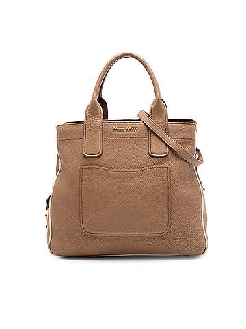 Miu Miu Vitello Caribu Satchel (view 1)