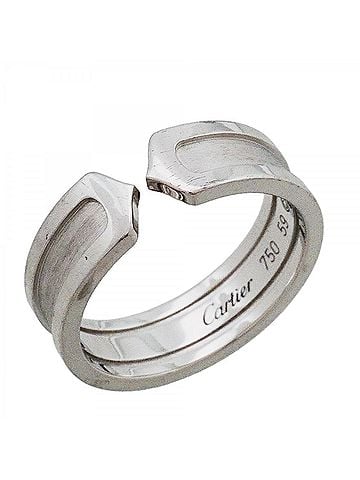 Cartier Cartier Ring 2C 18KWG White Gold #59 Men's (view 1)