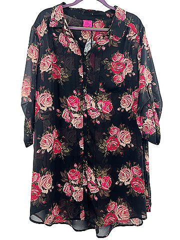 Betsey Johnson for Torrid Button-Down Shirt (view 1)