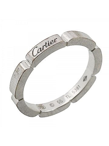 Cartier Cartier Maillon Panthère Ring, 18K White Gold, Size #55, Men's (view 1)