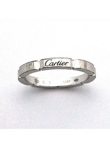Cartier Cartier Maillon Panthère Ring, 18K White Gold, Size #55, Men's (view 2)