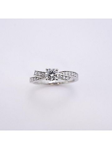 Chanel Chanel Ruban de Ring, Pt950 Platinum, Diamond, Size #45, Women's (view 2)
