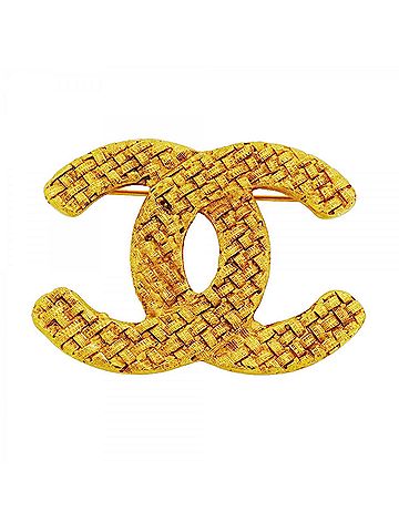 Chanel Chanel Brooch, Coco Mark, GP Plated Gold, Women's (view 1)