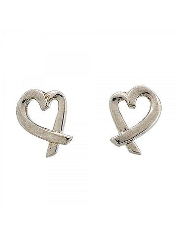 Tiffany & Co. Tiffany & Co. Loving Heart Sterling Silver Earrings for Women (view 1)