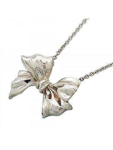 Tiffany & Co. Tiffany & Co. Ribbon Necklace, Sterling Silver 925, Women's (view 1)